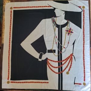 Lady Chanel Vintage Laura Winston Medallion Collection Scarf